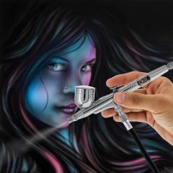 Master Airbrush Gravity Feed Airbrushes Master Performance G23 Multi-Purpose Dual-Action Gravity Feed Airbrush, 0.3 Mm Tip, 1/3 Oz Cup, Cutaway Handle