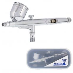 Master Airbrush Gravity Feed Airbrushes Master Performance G23 Multi-Purpose Dual-Action Gravity Feed Airbrush, 0.3 Mm Tip, 1/3 Oz Cup, Cutaway Handle