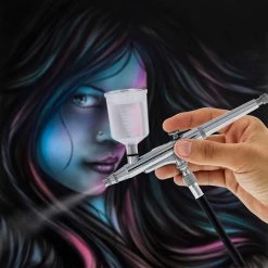 Master Airbrush Master Performance G244 Pro Set Dual-Action Gravity Feed Airbrush Set With 3 Nozzle Sets (0.2, 0.3 & 0.5 Mm) 3/4 & 1.5 Oz Cups Gravity Feed Airbrushes