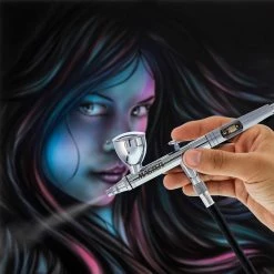 Master Airbrush Gravity Feed Airbrushes Master Hi-Flow G33 All-Purpose Precision Dual-Action Gravity Feed Airbrush Set With 3 Cup Sizes And 3 Nozzle Sets (0.3, 0.5 & 0.8 Mm)