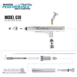 Master Airbrush Master Performance G39 Multi-Purpose Precision Dual-Action Gravity Feed Airbrush, 0.2 Mm Tip, 1/32 Oz Cup