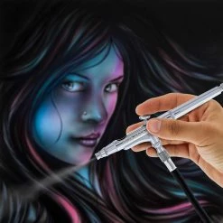 Master Airbrush Master Performance G39 Multi-Purpose Precision Dual-Action Gravity Feed Airbrush, 0.2 Mm Tip, 1/32 Oz Cup