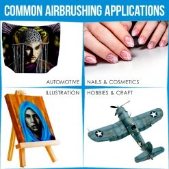 Master Airbrush Master Performance G41 Multi-Purpose Precision Dual-Action Gravity Feed Airbrush, 0.2 Mm Tip, 1/32 Oz Cup, Air Control Gravity Feed Airbrushes