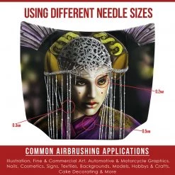 Master Airbrush Gravity Feed Airbrushes High Precision G444 Pro Set Dual-Action Gravity Feed Airbrush Set With 3 Tips (0.2, 0.3 & 0.5 Mm), 1/3 Oz Funnel Cup, Air Control 13 Master Airbrush Gravity Feed Airbrushes High Precision G444 Pro Set Dual-Action Gravity Feed Airbrush Set With 3 Tips (0.2, 0.3 & 0.5 Mm), 1/3 Oz Funnel Cup, Air Control