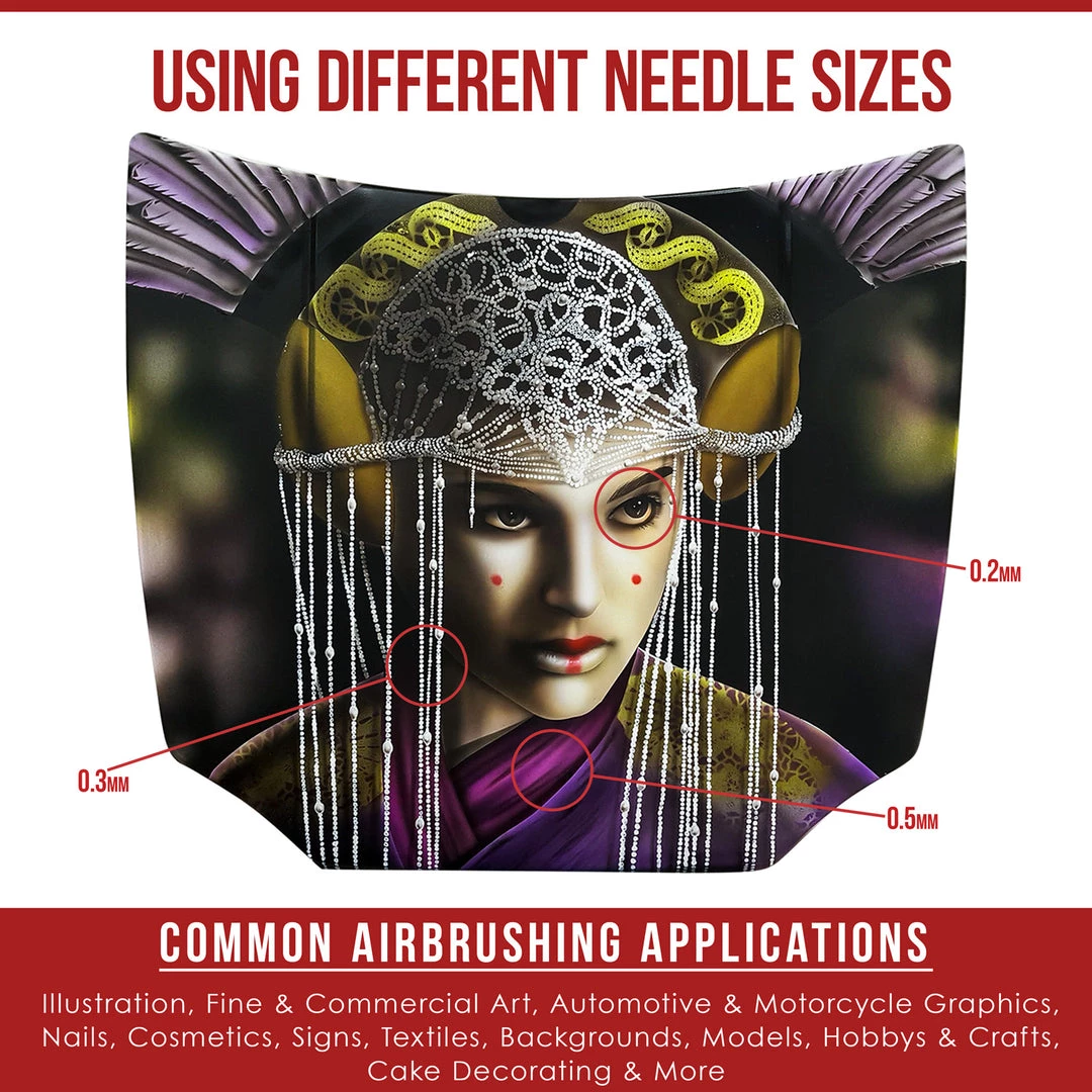 Master Airbrush Gravity Feed Airbrushes High Precision G444 Pro Set Dual-Action Gravity Feed Airbrush Set With 3 Tips (0.2, 0.3 & 0.5 Mm), 1/3 Oz Funnel Cup, Air Control 8 Master Airbrush Gravity Feed Airbrushes High Precision G444 Pro Set Dual-Action Gravity Feed Airbrush Set With 3 Tips (0.2, 0.3 & 0.5 Mm), 1/3 Oz Funnel Cup, Air Control