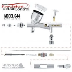 Master Airbrush Master High Precision Detail Control G44 Dual-Action Gravity Feed Airbrush, 0.2 Mm Tip, 1/3 Oz Funnel Fluid Cup, Air Control Valve Gravity Feed Airbrushes 10 Master Airbrush Master High Precision Detail Control G44 Dual-Action Gravity Feed Airbrush, 0.2 Mm Tip, 1/3 Oz Funnel Fluid Cup, Air Control Valve Gravity Feed Airbrushes