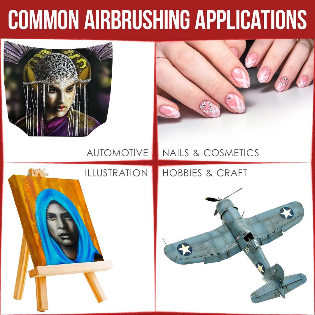 Master Airbrush Master High Precision Detail Control G44 Dual-Action Gravity Feed Airbrush, 0.2 Mm Tip, 1/3 Oz Funnel Fluid Cup, Air Control Valve Gravity Feed Airbrushes 7 Master Airbrush Master High Precision Detail Control G44 Dual-Action Gravity Feed Airbrush, 0.2 Mm Tip, 1/3 Oz Funnel Fluid Cup, Air Control Valve Gravity Feed Airbrushes