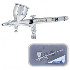 Master Airbrush Master High Precision Detail Control G44 Dual-Action Gravity Feed Airbrush, 0.2 Mm Tip, 1/3 Oz Funnel Fluid Cup, Air Control Valve Gravity Feed Airbrushes