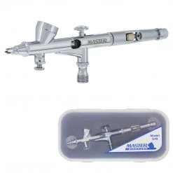 Master Airbrush Master High Precision G48 Dual-Action Gravity Feed Airbrush, 0.2 Mm Tip, Small 1/16 Oz Cup, Air Control Gravity Feed Airbrushes