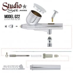 Master Airbrush Master G64 Studio Airbrush Set With 6 Different Airbrush Models (2 Gravity Feed, 3 Siphon Feed, 1 Side Feed) 17 Master Airbrush Master G64 Studio Airbrush Set With 6 Different Airbrush Models (2 Gravity Feed, 3 Siphon Feed, 1 Side Feed)