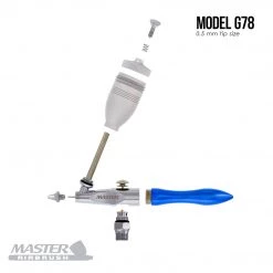 Master Airbrush Airbrush Sandblasting Gravity Feed Air Abrasive Eraser And Etching Airbrush Kit - Mini Sandblaster Etcher Gun With 1/2 Oz. Cup, 0.5 Mm Tip, Hose