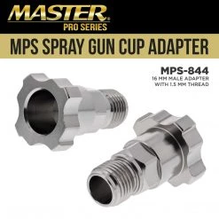 Master Pro Master Paint System MPS Spray Gun Cup Adapter 844 - Converts Devilbiss Startingline, Sharpe Finex Spray Guns For Use With MPS Disposable Cup System Adapters