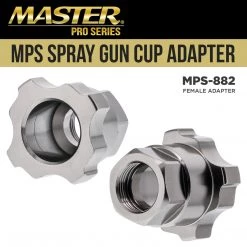 Master Pro Master Paint System MPS Spray Gun Cup Adapter 882 - Converts Master 22 HVLP Touch Up, Select Husky Spray Guns For Use With MPS Disposable Cup System Adapters