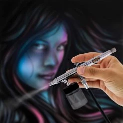 Master Airbrush Siphon Feed Airbrushes Master Hi-Flow S62 All-Purpose Precision Dual-Action Siphon Feed Airbrush, 0.5 Mm Tip, 3/4 Oz Bottle