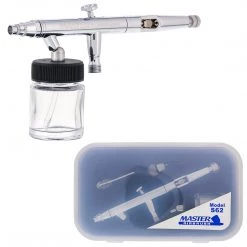 Master Airbrush Siphon Feed Airbrushes Master Hi-Flow S62 All-Purpose Precision Dual-Action Siphon Feed Airbrush, 0.5 Mm Tip, 3/4 Oz Bottle