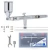Master Airbrush SB88 Pro Set Dual-Action Side Feed Airbrush Kit With 3 Nozzle Sets (0.3, 0.5 & 0.8mm) Needles, Fluid Tips And Air Caps), 1/2 Oz. Gravity Cup, Guide Side Feed Airbrushes