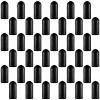 Master Airbrush Airbrush Cups & Jars Siphon Bottle Jar Adapter Cap Covers (Pack Of 36) - Black Plastic Plugs, Prevent Paint Spills