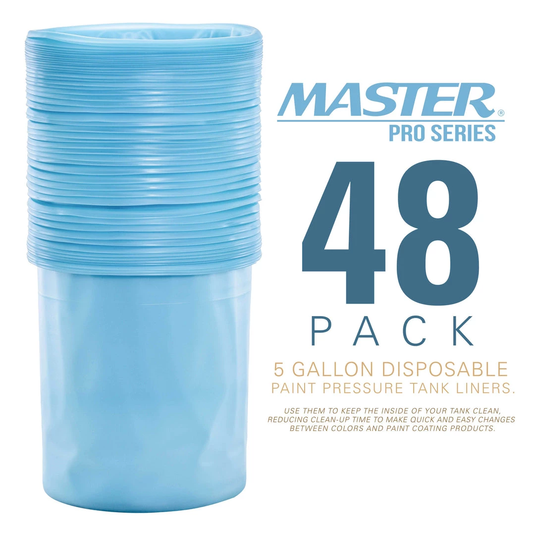 Master Pro 5 Gallon Paint Pressure Pot Tank Liners, Pack Of 48 - Disposable Liners That Fit Most 5 Gallon Tanks, TCP Global Models - Pail Bucket Liner 4 Master Pro 5 Gallon Paint Pressure Pot Tank Liners, Pack Of 48 - Disposable Liners That Fit Most 5 Gallon Tanks, TCP Global Models - Pail Bucket Liner