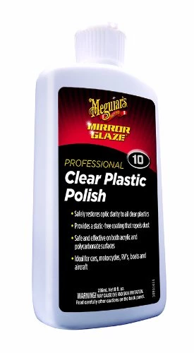 Meguiars Mirror Glaze #10 Clear Plastic Polish, 8 Oz. 3 Meguiars Mirror Glaze #10 Clear Plastic Polish, 8 Oz.