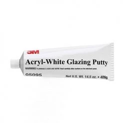 3M Glazes & Putties Acryl-White Slow Drying Acrylic Putty 14.5 Oz Tube, 05095