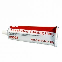 3M Acryl-Red General Purpose Fast Drying Glazing Putty 14.5 Oz Tube, 05098 Glazes & Putties