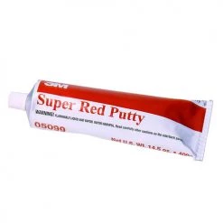 3M Super Red Glazing Putty, Self-Leveling, 14.5 Oz. Tube, 05099