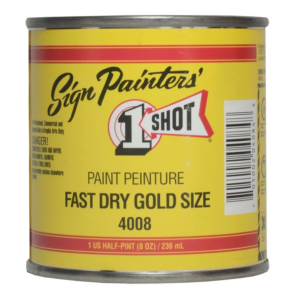 1 Shot One Shot Paint 4008-Hp Fast Dry Gold Size One Shot Sign & Lettering Paint 3 1 Shot One Shot Paint 4008-Hp Fast Dry Gold Size One Shot Sign & Lettering Paint