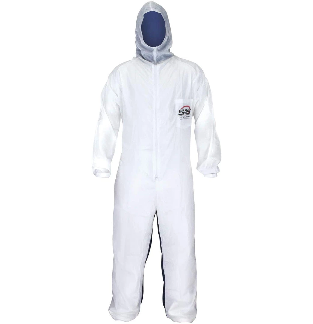SAS Safety Corp. Moonsuit Nylon Front/Cotton Back Coverall, Medium Paint Suits 3 SAS Safety Corp. Moonsuit Nylon Front/Cotton Back Coverall, Medium Paint Suits