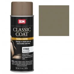 SEM Classic Coat - Leather & Vinyl Flexible Coating, Medium Parchment (Ford BJCA), 12 Oz. Aerosol