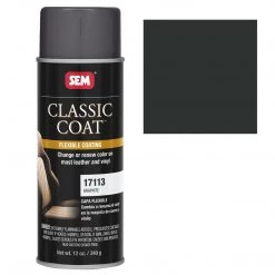 SEM Leather Coatings Classic Coat - Leather & Vinyl Flexible Coating, Graphite (GM 7701), 12 Oz. Aerosol