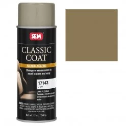 SEM Classic Coat - Leather & Vinyl Flexible Coating, Light Oak (GM 101E), 12 Oz. Aerosol Leather Coatings