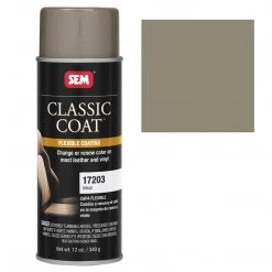 SEM Classic Coat - Leather & Vinyl Flexible Coating, Shale (GM 149B), 12 Oz. Aerosol