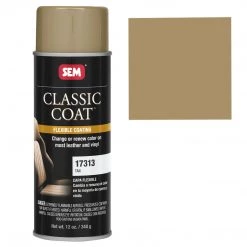 SEM Leather Coatings Classic Coat - Leather & Vinyl Flexible Coating, Tan (Acura), 12 Oz. Aerosol