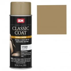 SEM Leather Coatings Classic Coat - Leather & Vinyl Flexible Coating, Creamy Ivory (Acura), 12 Oz. Aerosol