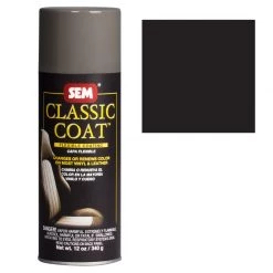 SEM Leather Coatings CLASSIC COAT - Flat Black, 16oz Aerosol Can