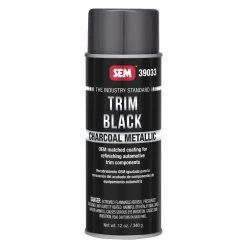 SEM Charcoal Trim Metallic Acrylic Coating, Restore Faded Or Peeling Trim, 12 Oz. Aerosol