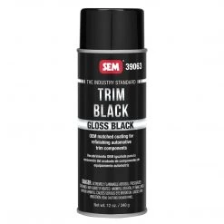 SEM Gloss Trim Black Acrylic Coating, Restore Faded Or Peeling Trim, 12 Oz. Aerosol