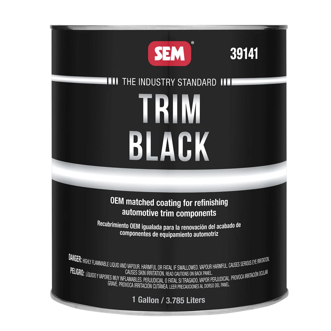 SEM Trim Black Acrylic Coating, Restore Faded Or Peeling Trim, 1 Gallon 3 SEM Trim Black Acrylic Coating, Restore Faded Or Peeling Trim, 1 Gallon