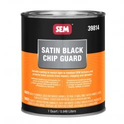 SEM Chip Guard, Protects Vulnerable Panels, Satin Black, 1 Quart Chip & Gravel Guard