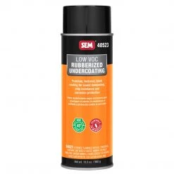 SEM Low VOC Rubberized Undercoating, Premium High Performance, 19.7 Oz. Aerosol Autobody Undercoats