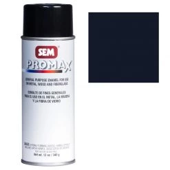 Enamel Paint Promax - General Purpose Enamel, Semi-Gloss Black, 16 Oz. Aerosol