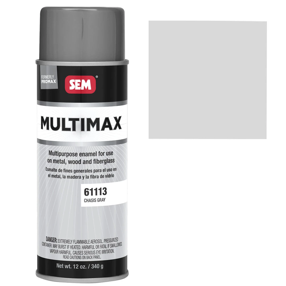 SEM Enamel Paint Promax - General Purpose Enamel, Chassis Gray, 16 Oz. Aerosol 3 SEM Enamel Paint Promax - General Purpose Enamel, Chassis Gray, 16 Oz. Aerosol