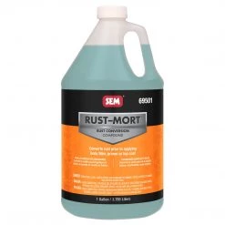 SEM Rust Converters Rust-Mort - Converts Rust To A Hard Protective Coating, 1 Gallon