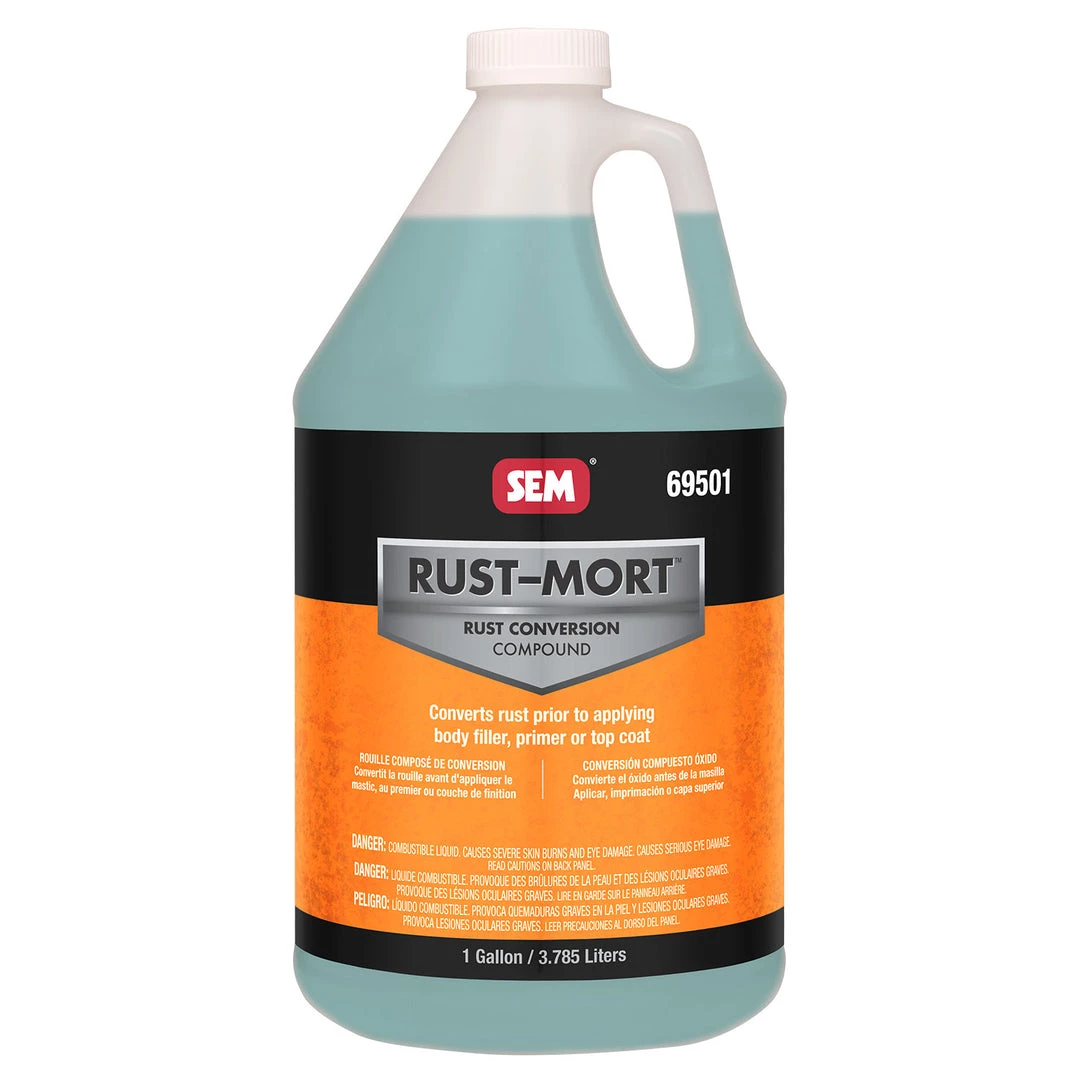 SEM Rust Converters Rust-Mort - Converts Rust To A Hard Protective Coating, 1 Gallon 3 SEM Rust Converters Rust-Mort - Converts Rust To A Hard Protective Coating, 1 Gallon