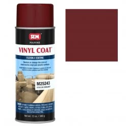 SEM Marine Vinyl Restoration Coating, Sterling Burgundy, 12 Oz. Aerosol
