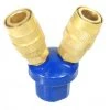 TCP Global 1/4" 2-Way Quick Coupler Three Way Connector Air Fittings & Connectors