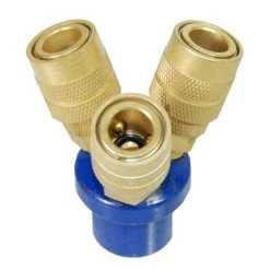 TCP Global 1/4" 3-Way Quick Coupler Three Way Connector