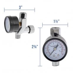 TCP Global Air Adjusting Valve Regulator With Glass Gauge 10 TCP Global Air Adjusting Valve Regulator With Glass Gauge