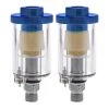 Air Control & Filtration TCP Global Mini In-Line Air Filter, Oil And Water Separator, Pack Of 2