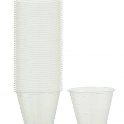 TCP Global Airbrush Paint Accessories 50 - 1oz Plastic Mix Cups Paint Hobby Airbrush Mixing Universal